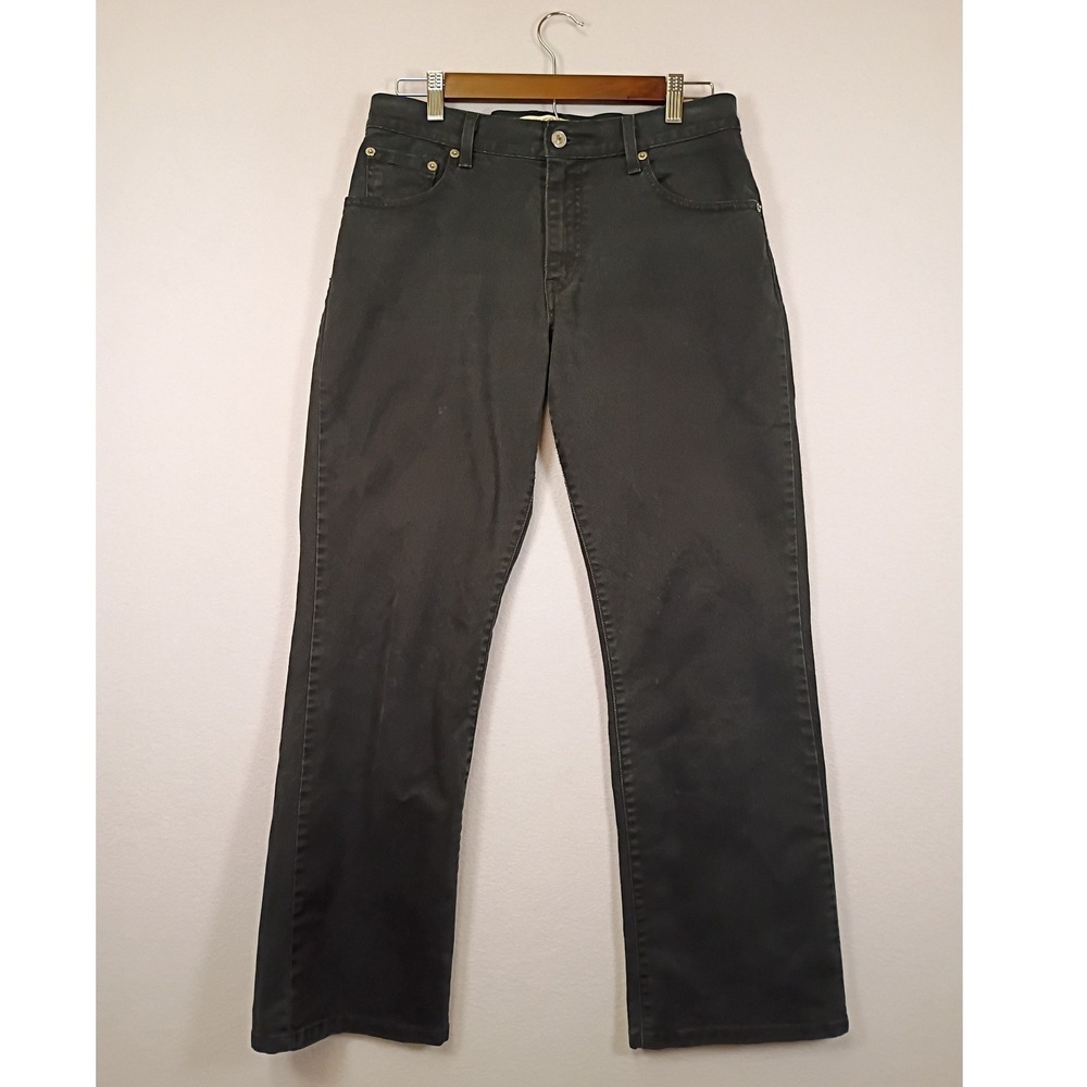 90s Aesthetic Levis 550 Womens 10S Black Relaxed Boot Cut Jeans